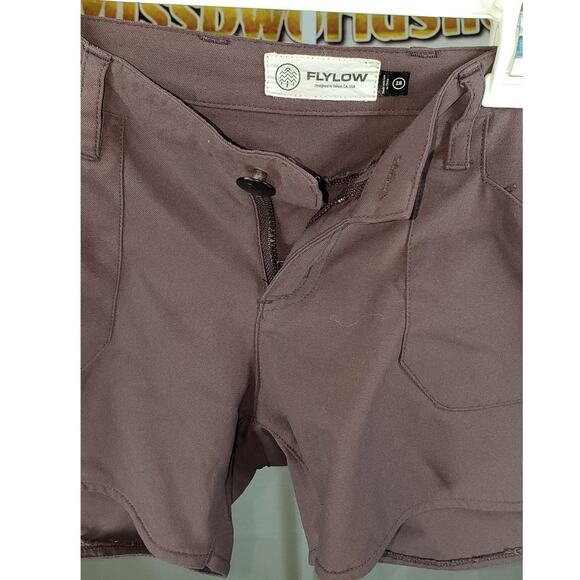 Flylow Women’s Shorts Brown Plum Size 28 - Picture 3 of 5